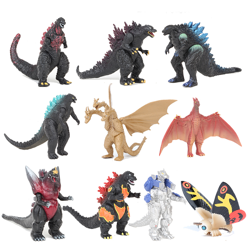 Model Kit Godzilla - 10 adet/takım Film Gojira Godzilla Pvc