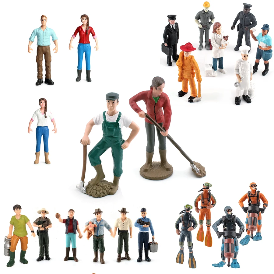Model Kit Judge - Mavi Yaka Kadın Çiftçi Dalgıç Şef