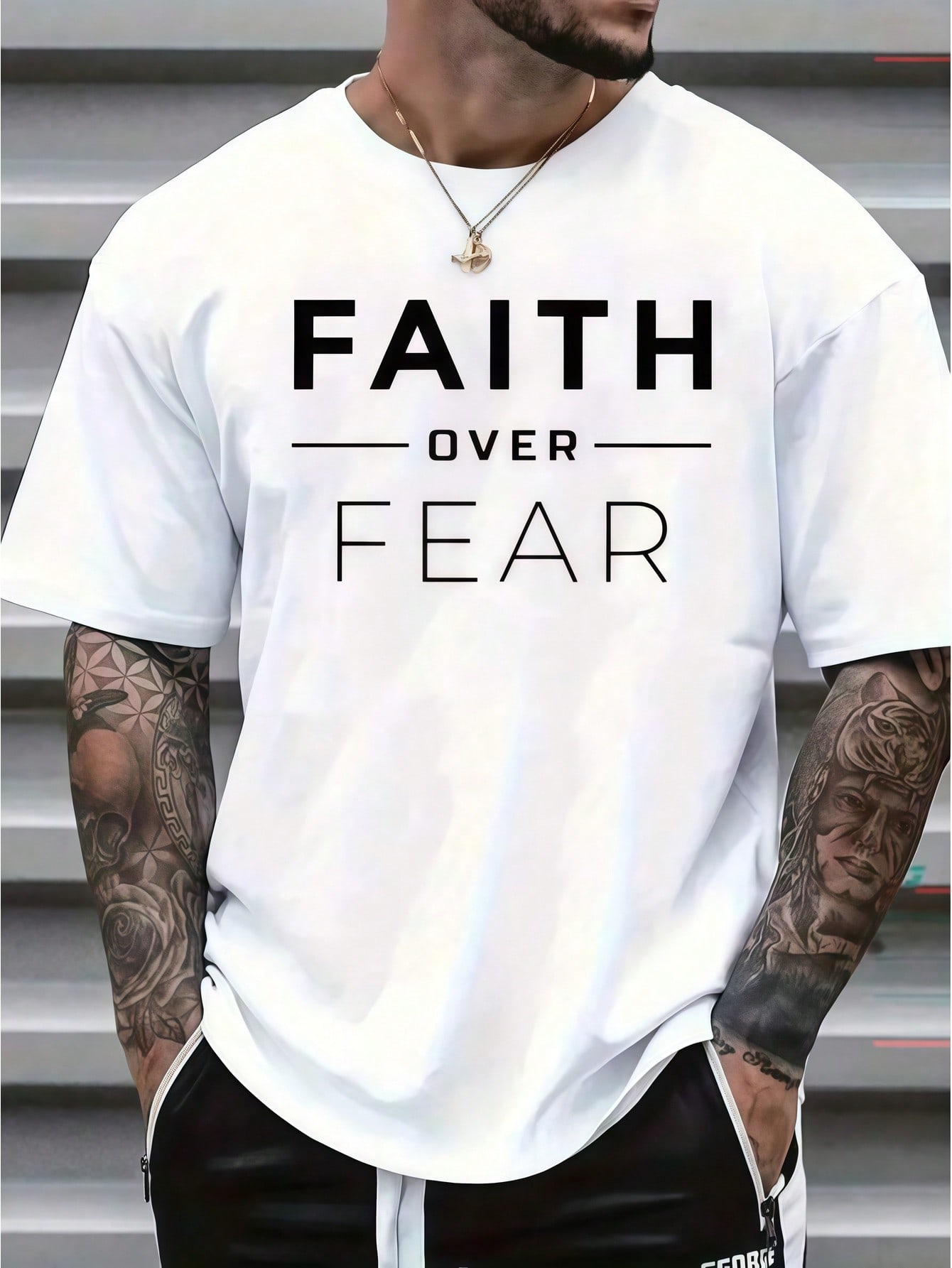 Wash Effect Set - 1 adet Erkek Giyim Faith Letter