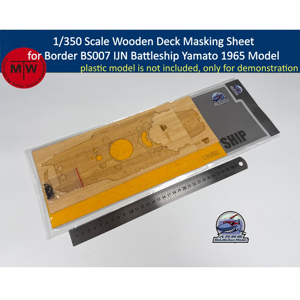 Model Kit Yamato - 1/350 Ölçekli Ahşap Güverte Maskeleme Levhası