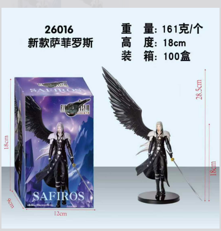 Model Kit Final Fantasy - Final Fantasy Sephiroth Melek Model Figürü