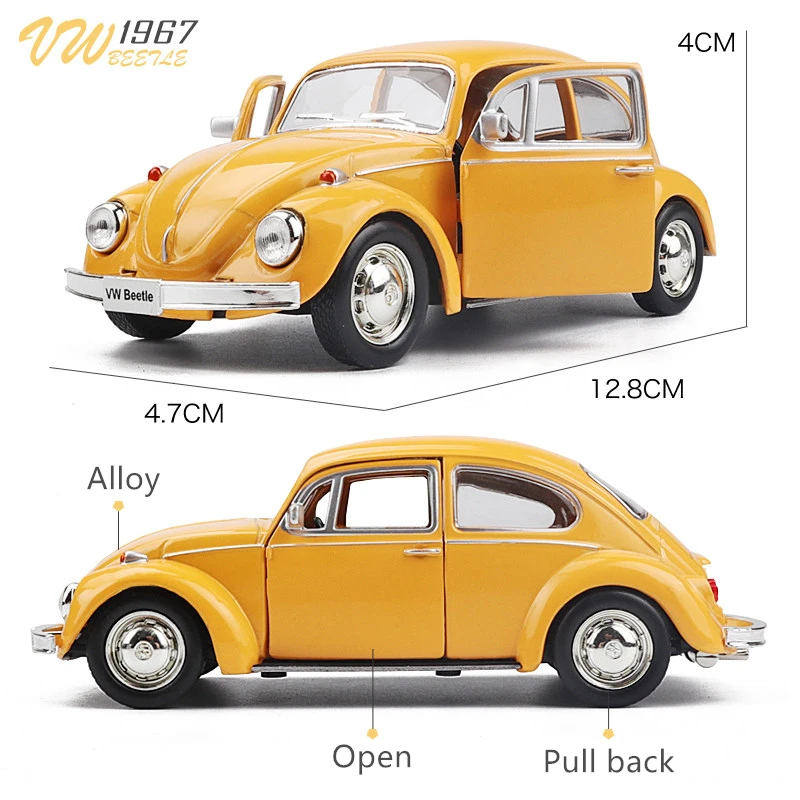 Model Kit Volkswagen - 1:36 Volkswagen Beetle 1967 Klasik Araba