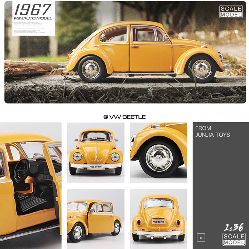 1:36 Volkswagen Beetle 1967 Kl - Model Kit Volkswagen incelemesi ve fiyatı
